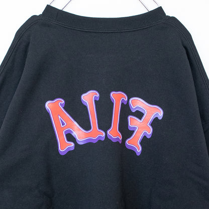 FILA EXCLUSIVE FS3077 クルーネック スウェットシャツ BLACK