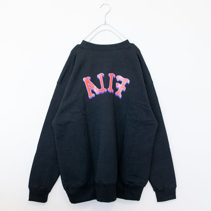 FILA EXCLUSIVE FS3077 クルーネック スウェットシャツ BLACK