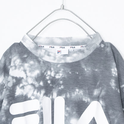 FILA ロゴプリント タイダイ 半袖Tシャツ GRAY グレー