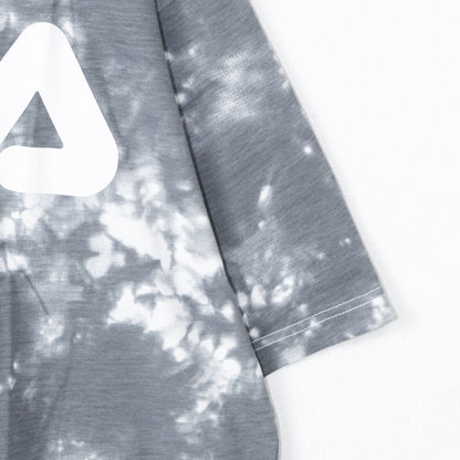 FILA ロゴプリント タイダイ 半袖Tシャツ GRAY グレー