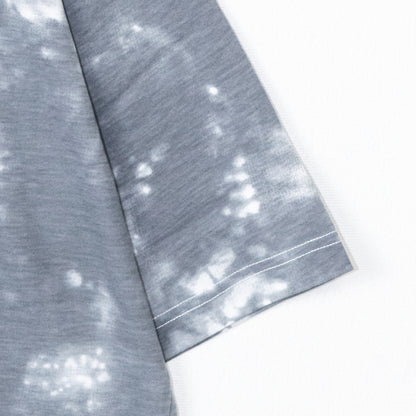 FILA Box Logo Print Tie-dye Short Sleeve T-shirt GRAY