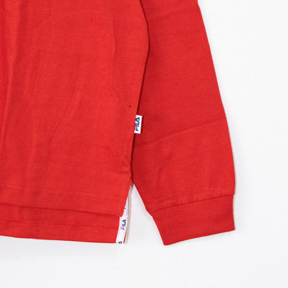 FILA COLOR BLOCK L/S Tシャツ Navy/Red