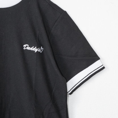 Glitters For Dinner Daddy's Polo Dress Polo Shirt Dress BLACK