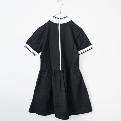 Glitters For Dinner Daddy's Polo Dress Polo Shirt Dress BLACK