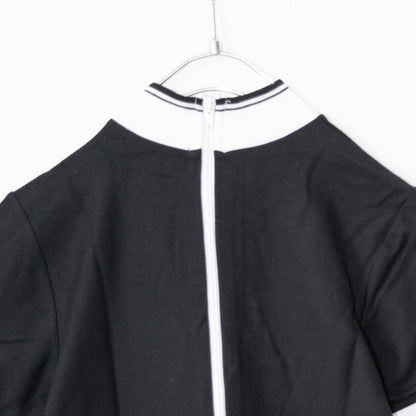 Glitters For Dinner Daddy's Polo Dress Polo Shirt Dress BLACK