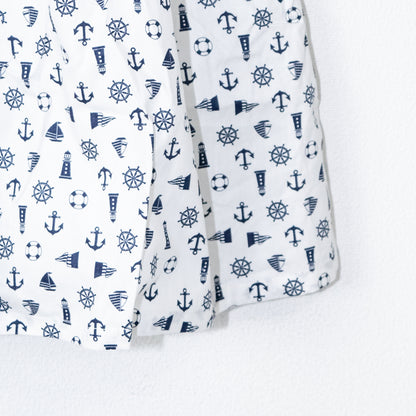 Glitters For Dinner Anchor Baby Doll ワンピース マリン柄ワンピース WHITE