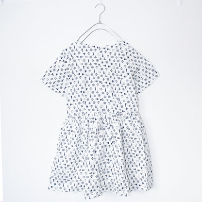 Glitters For Dinner Anchor Baby Doll ワンピース マリン柄ワンピース WHITE