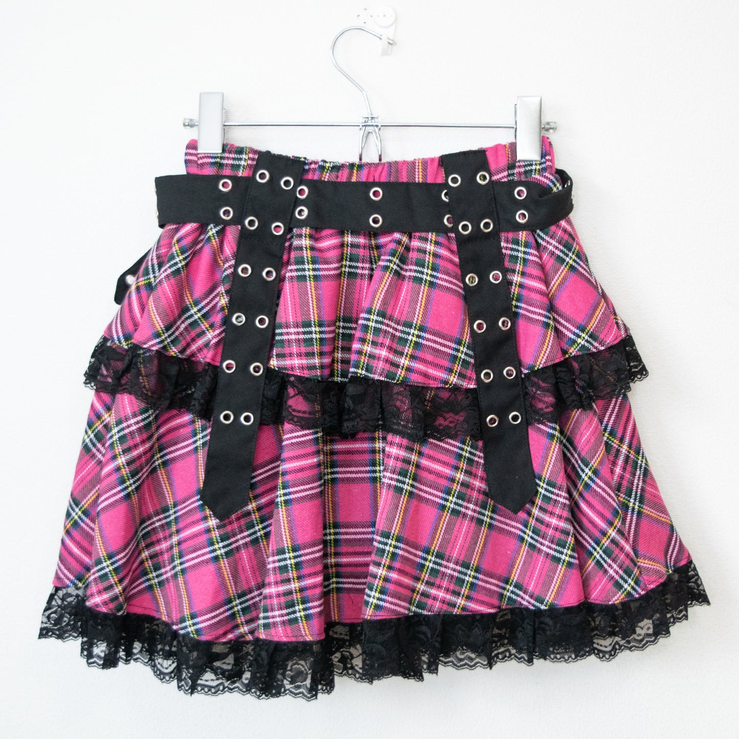 ACDC RAG Vivid Gloomy Belted Skirt PINK