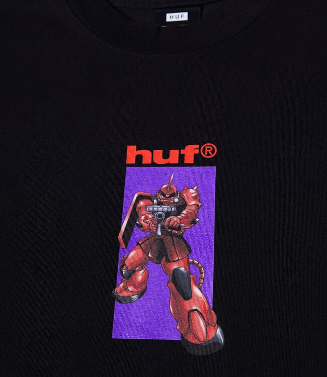 HUF × Mobile Suit Gundam CHARS ZAKU S/S TEE BLACK