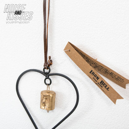 Antique Iron Bell Heart