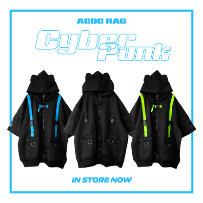 ACDC RAG CYBER PUNK Uzurai Jacket Short Sleeve Version BLACK