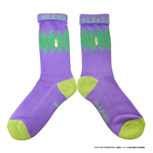 ジョジョの奇妙な冒険 ダイヤモンドは砕けない カラフルラインソックス 岸辺露伴