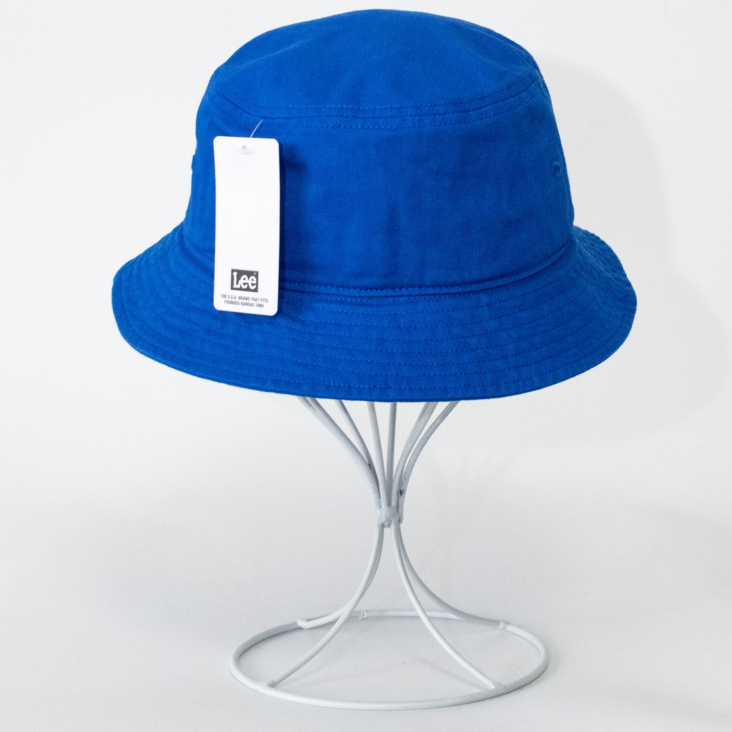 Lee logo embroidered bucket hat BLUE