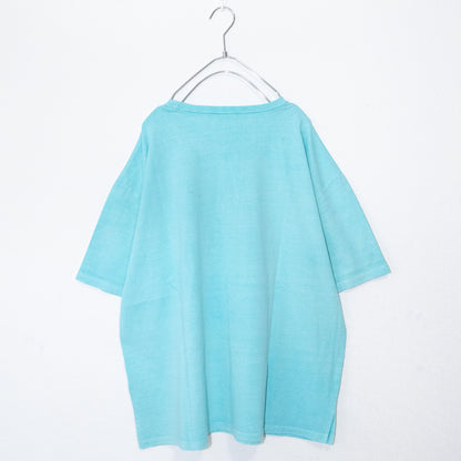 College logo print short sleeve T-shirt Mint Blue