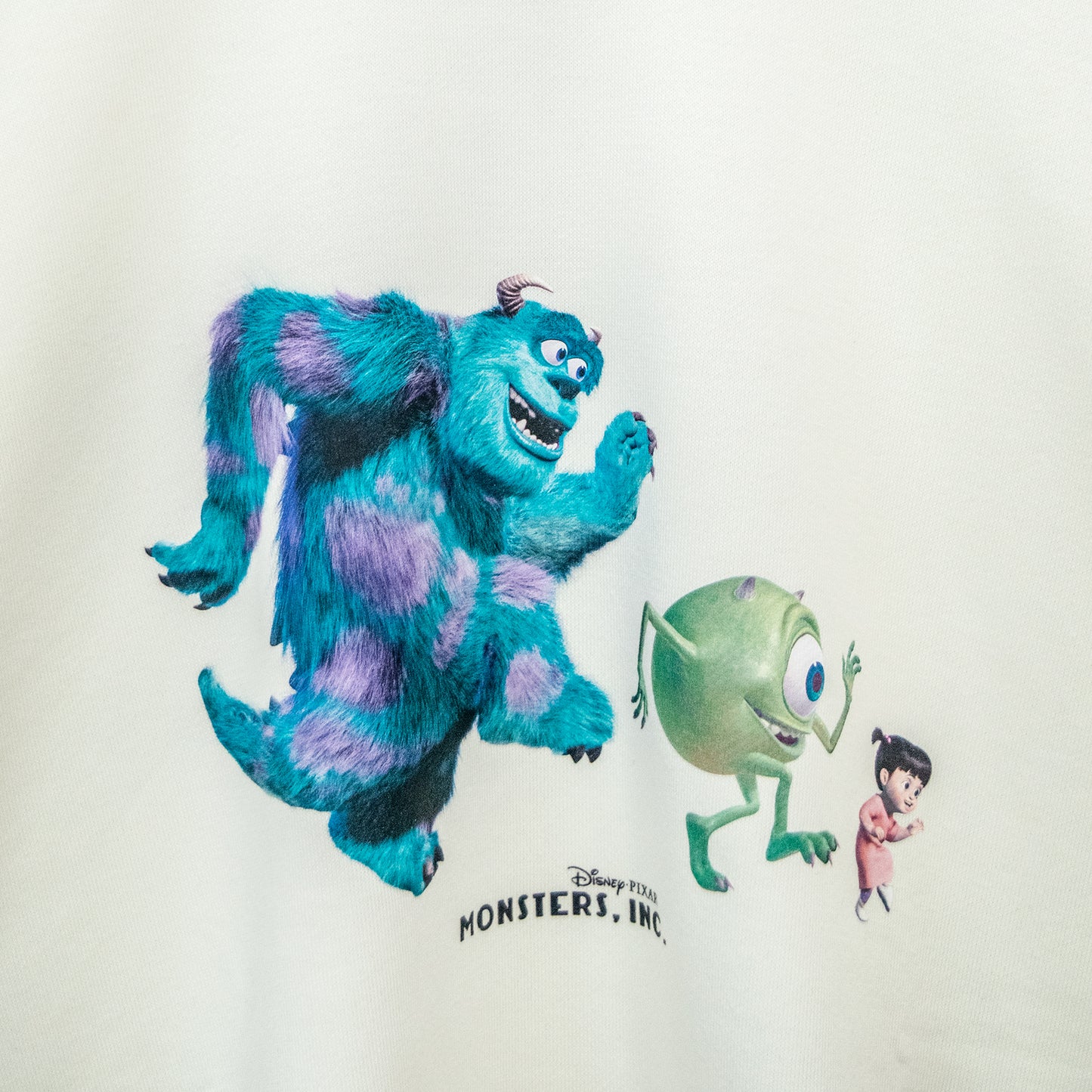 Monsters, Inc. Character Print Sweat Top WHITE