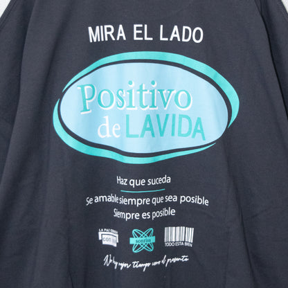 Oval logo short sleeve T-shirt BLACK