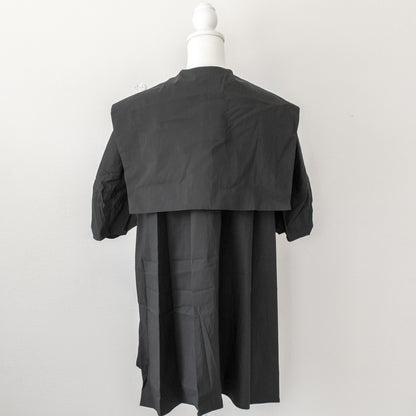 Brown&amp;Street Back flap short sleeve shirt BLACK