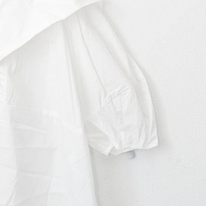 Brown&amp;Street Back flap short sleeve shirt WHITE