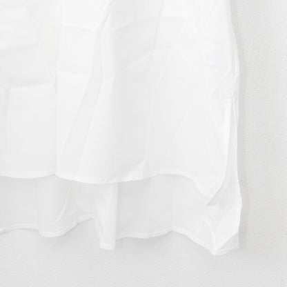 Brown&amp;Street Back flap short sleeve shirt WHITE