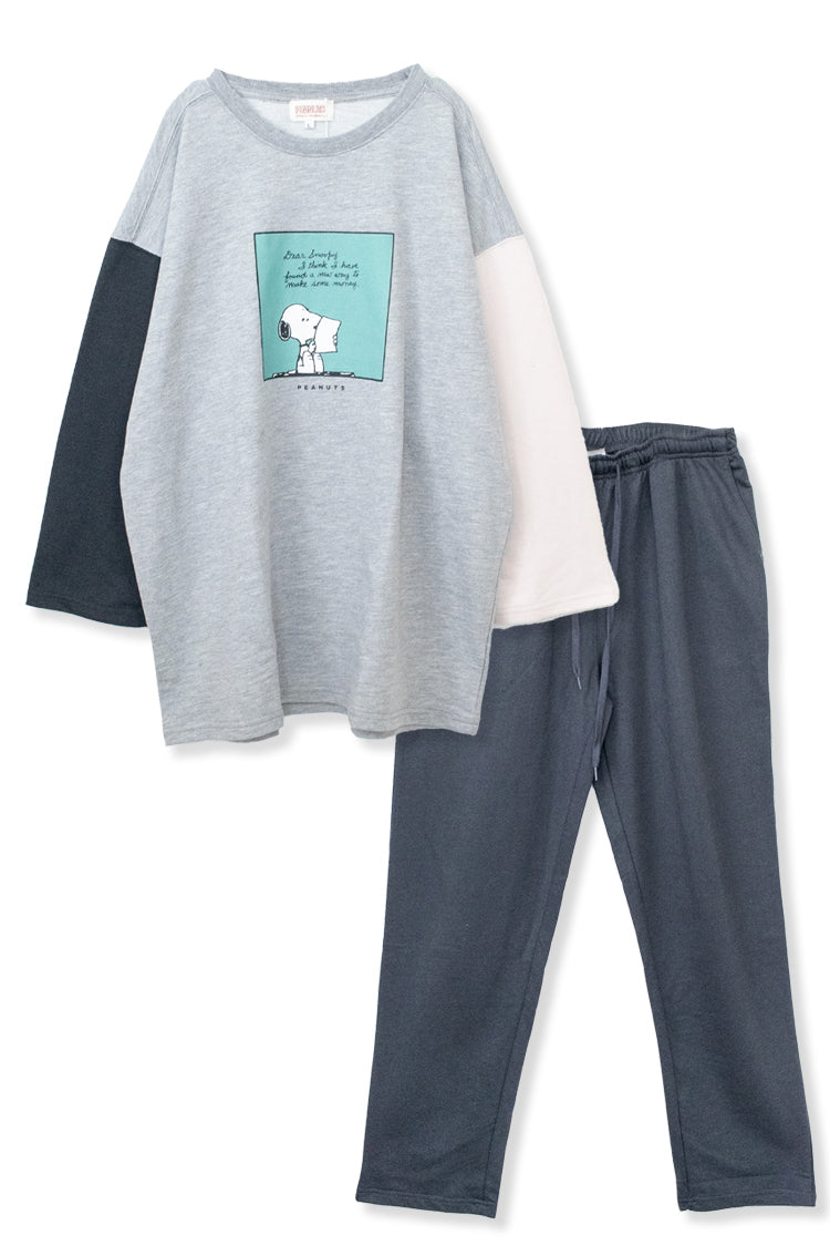 PEANUTS Snoopy One Mile Wear Top and Bottom Set Mix