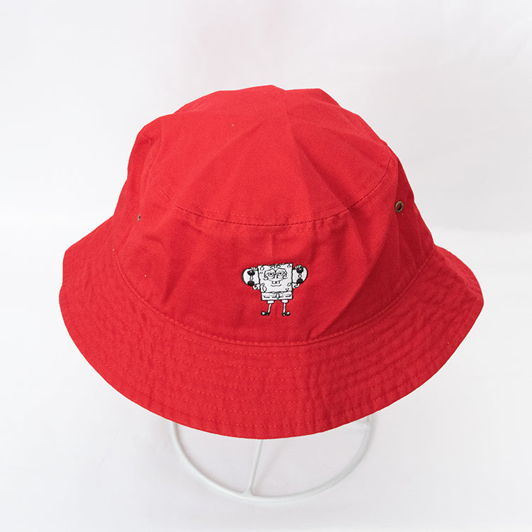 Spongebob Embroidered Bucket Hat RED