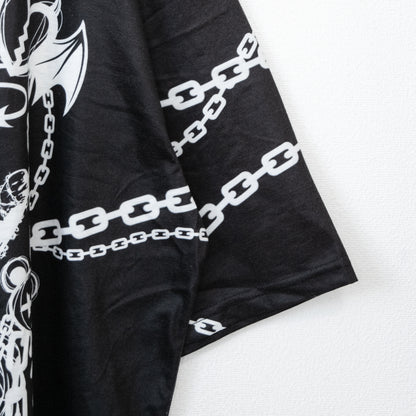 SUNCITY DOLL x ACDC RAG Sweet My Pain Huge T-shirt BLACK