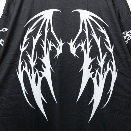 SUNCITY DOLL x ACDC RAG Sweet My Pain Huge T-shirt BLACK