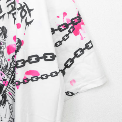 SUNCITY DOLL x ACDC RAG Sweet My Pain ヒュージTシャツ WHITE