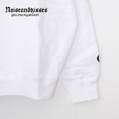 VISION STREET WEAR Satin Patch Hoodie WHITE