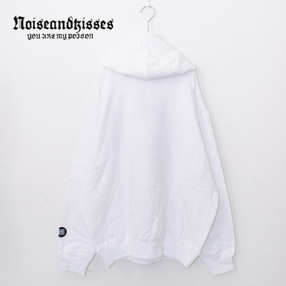 VISION STREET WEAR Satin Patch Hoodie WHITE