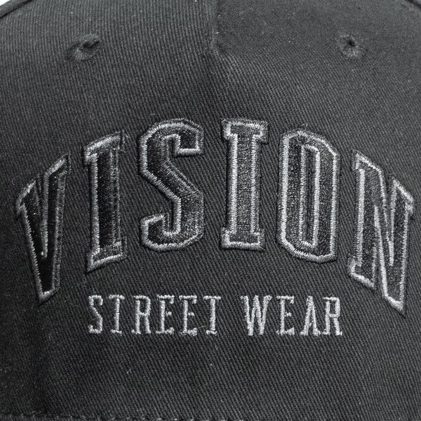 VISION STREET WEAR Twill Baseball Cap BLACK