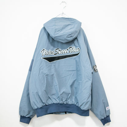 VISION STREET WEAR 中綿 ナイロンワッペンブルゾンジャケット BLUE