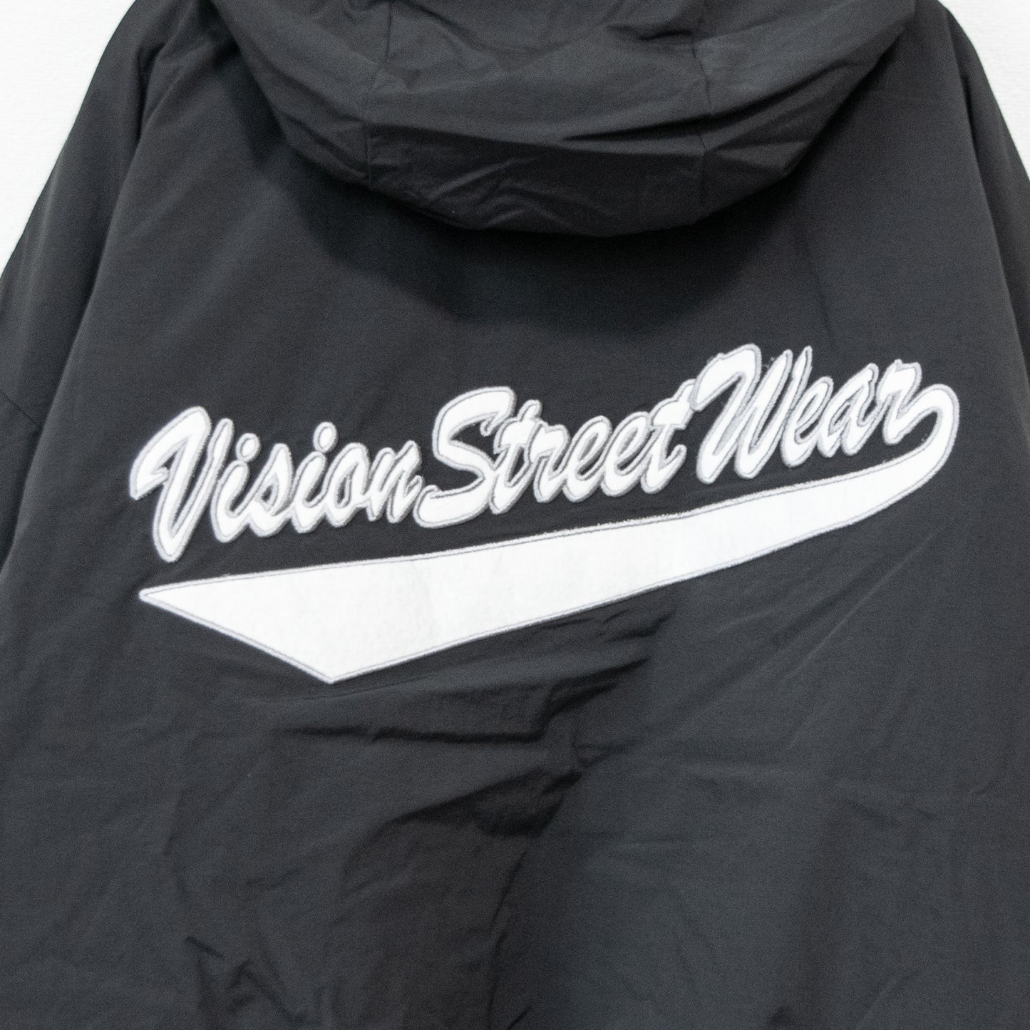 VISION STREET WEAR 中綿 ナイロンワッペンブルゾンジャケット BLACK