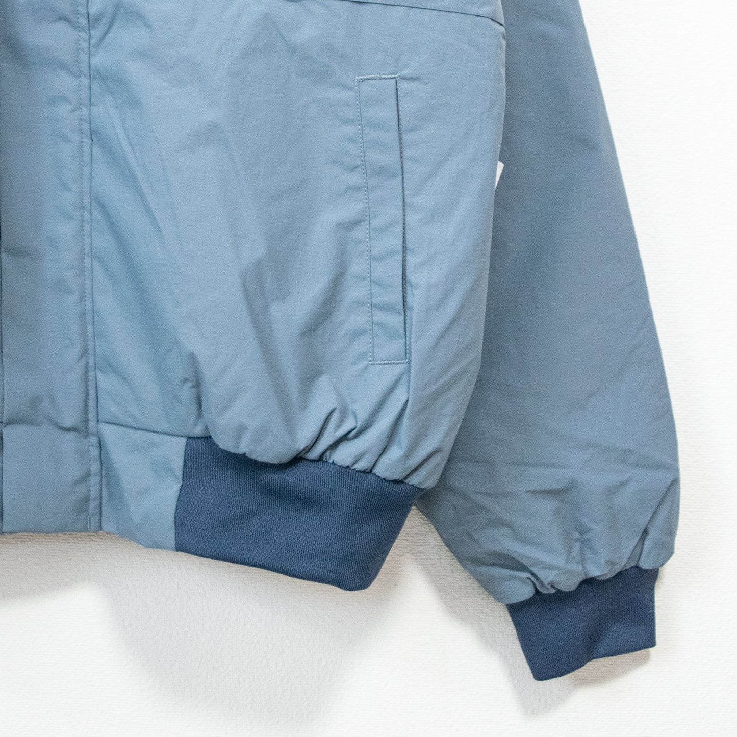 VISION STREET WEAR Padded Nylon Patch Blouson Jacket BLUE