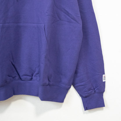 VISION STREET WEAR サテンワッペン アーチロゴ 裏毛パーカー PURPLE