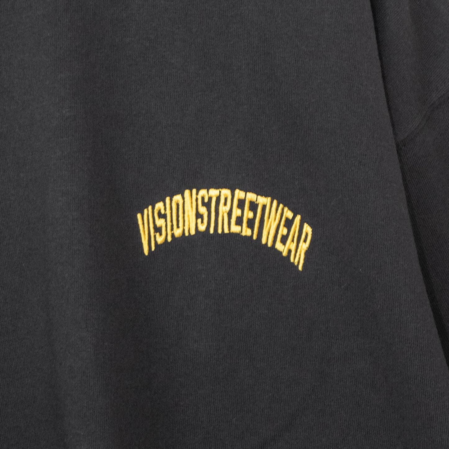 VISION STREET WEAR Satin Patch Short Sleeve T-Shirt BLACK