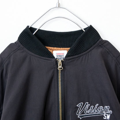 VISION STREET WEAR ワッペンビッグ MA-1 BLACK
