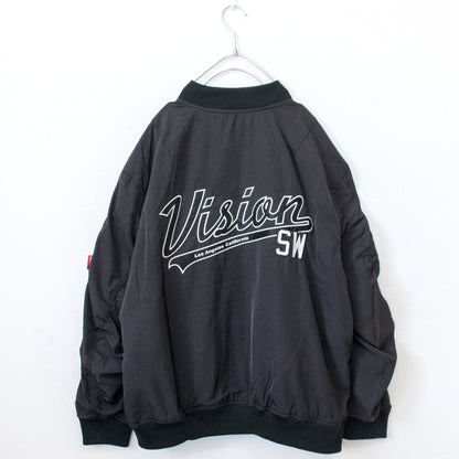 VISION STREET WEAR ワッペンビッグ MA-1 BLACK