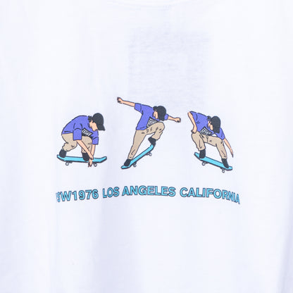 VISION STREET WEAR Ollie Print Oversized T-shirt WHITE