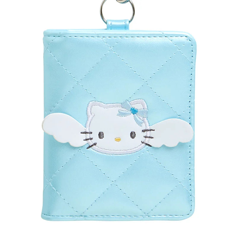 Sanrio Bi-fold Card Case (Dreamy Angel Design Series 2nd Edition) Hello Kitty BLUE