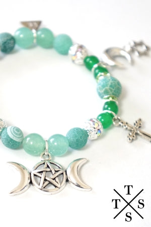 XTS Green Mode PentagraMoon Bracelet - YOUAREMYPOISON