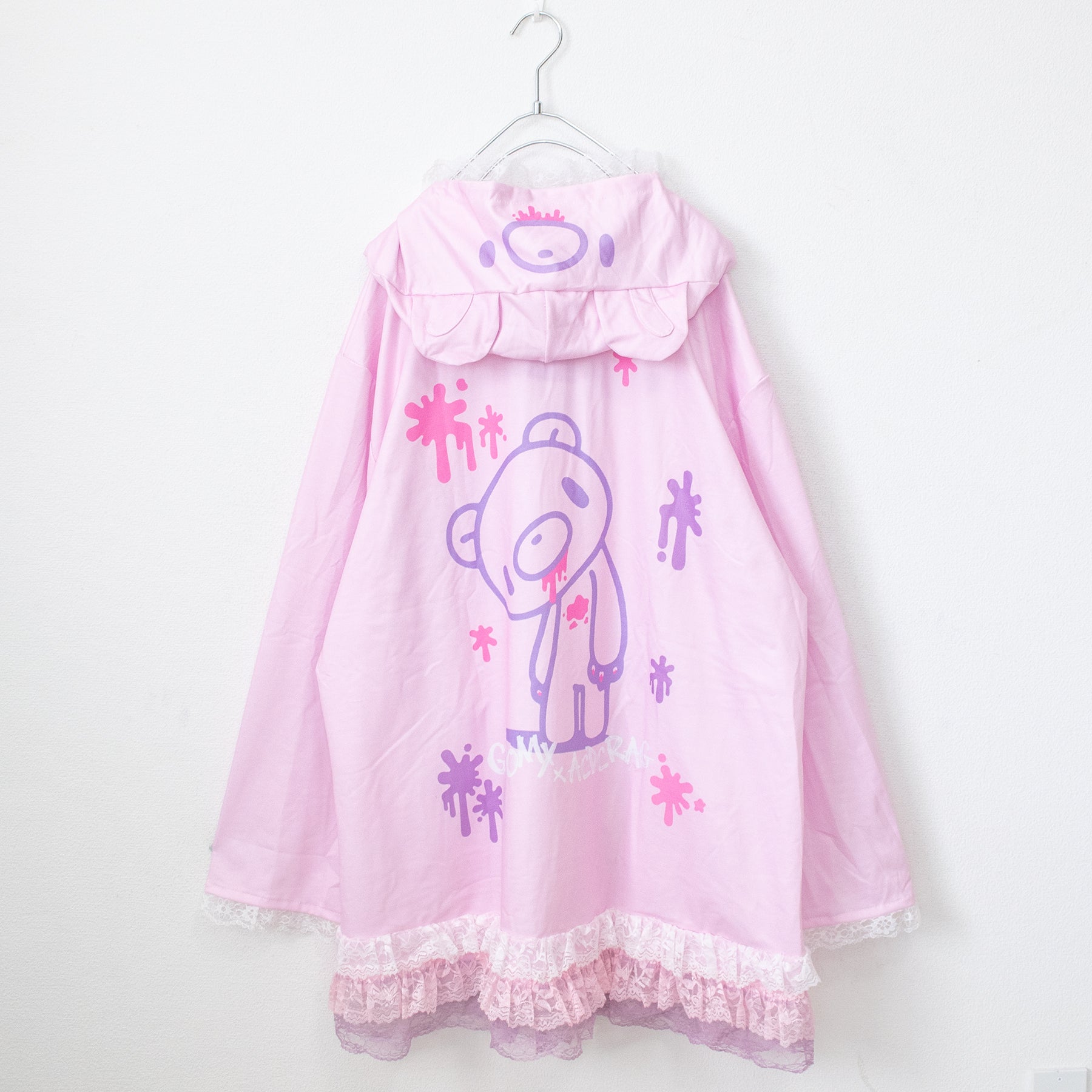 ACDC RAG Pastel Gloomy Frill Face Hoodie [Plus size] - YOUAREMYPOISON