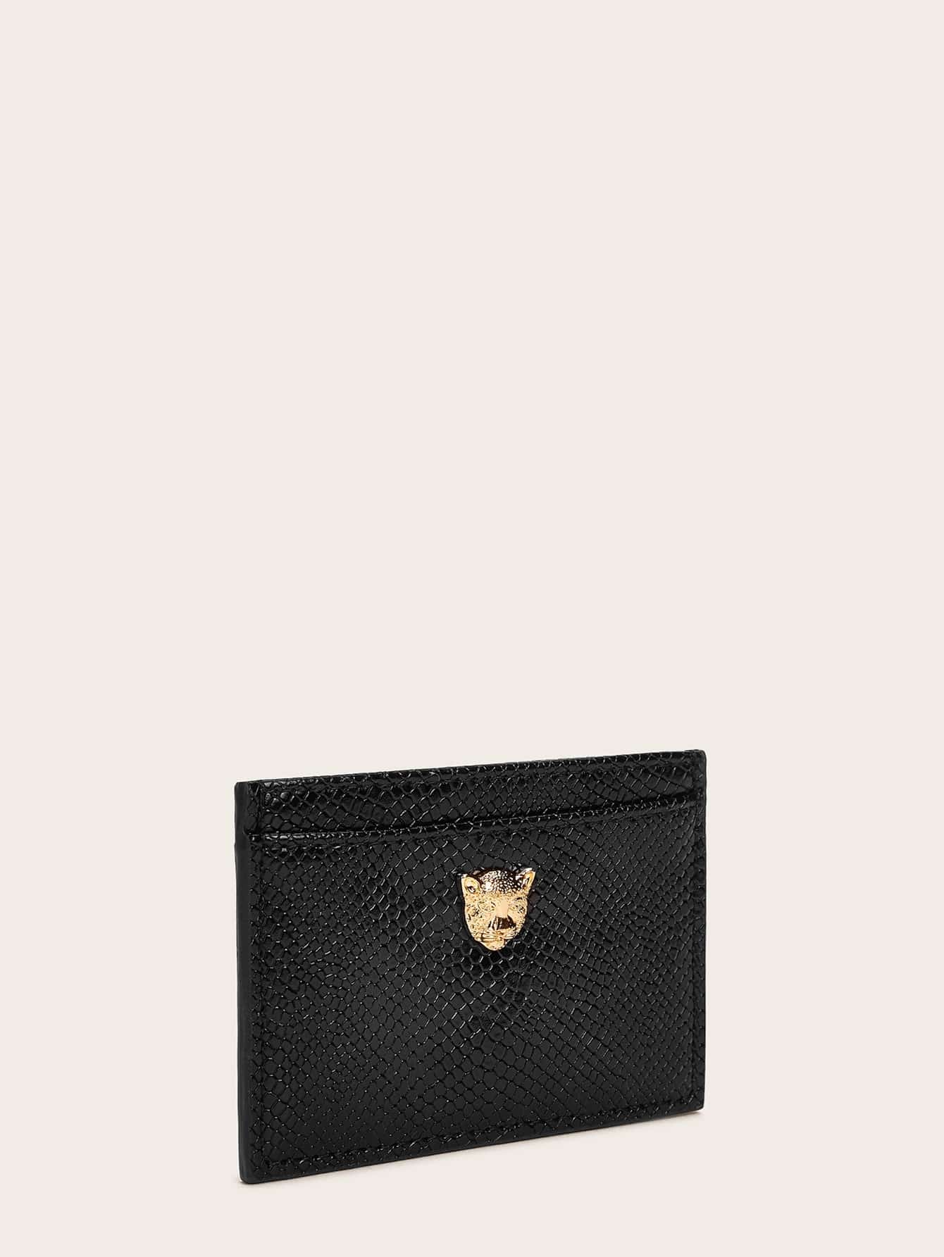 Emboss Card Case Black - YOUAREMYPOISON