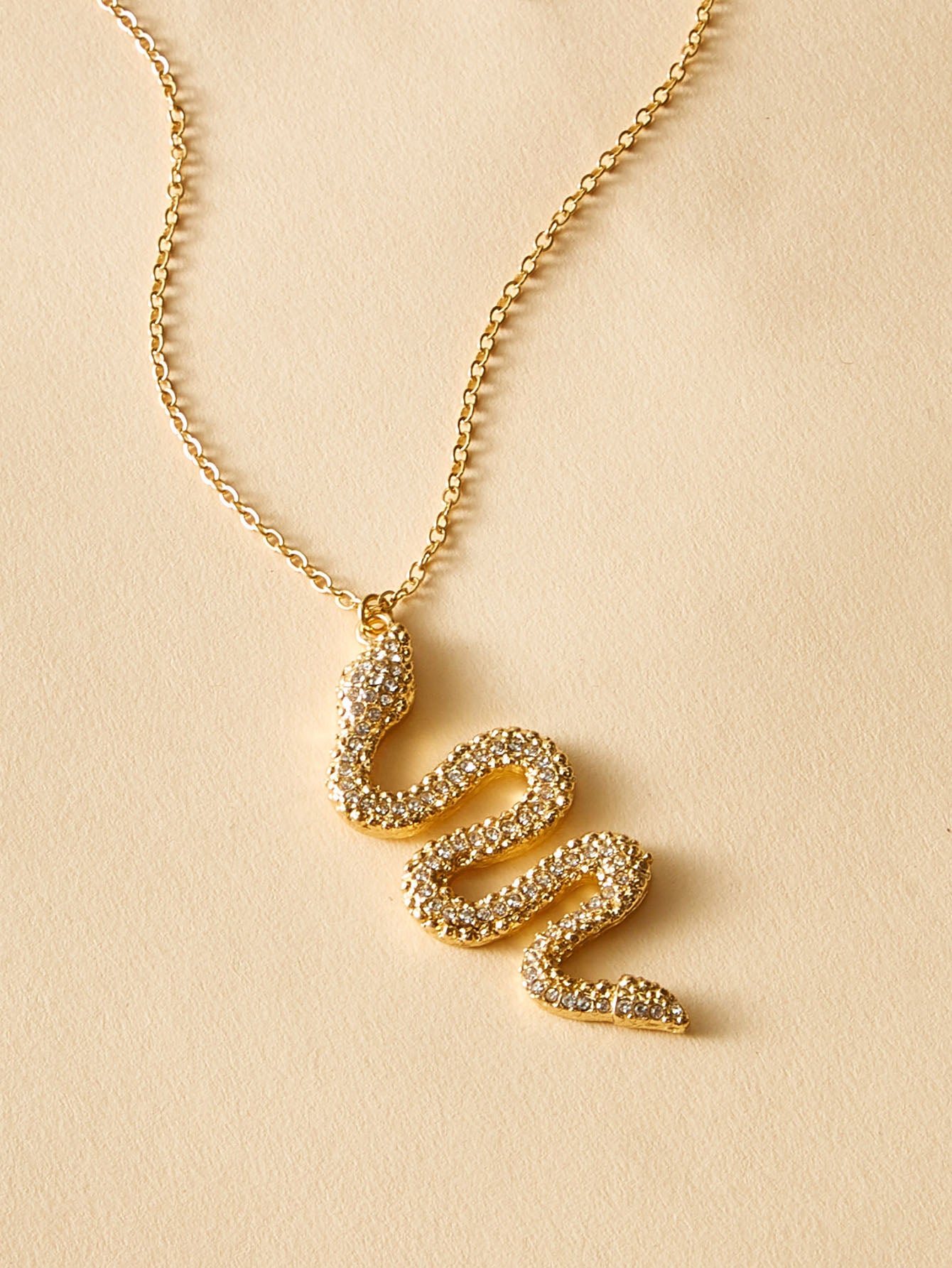 Snake Charm Necklace (Gold) - YOUAREMYPOISON