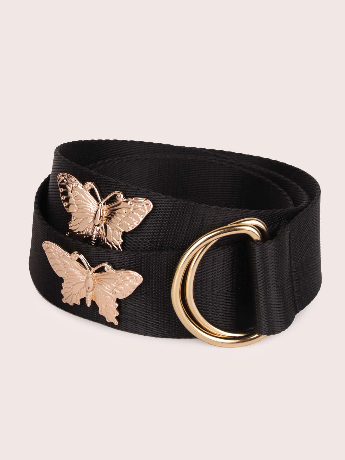 Butterfly Decor Tape Belt Black - YOUAREMYPOISON