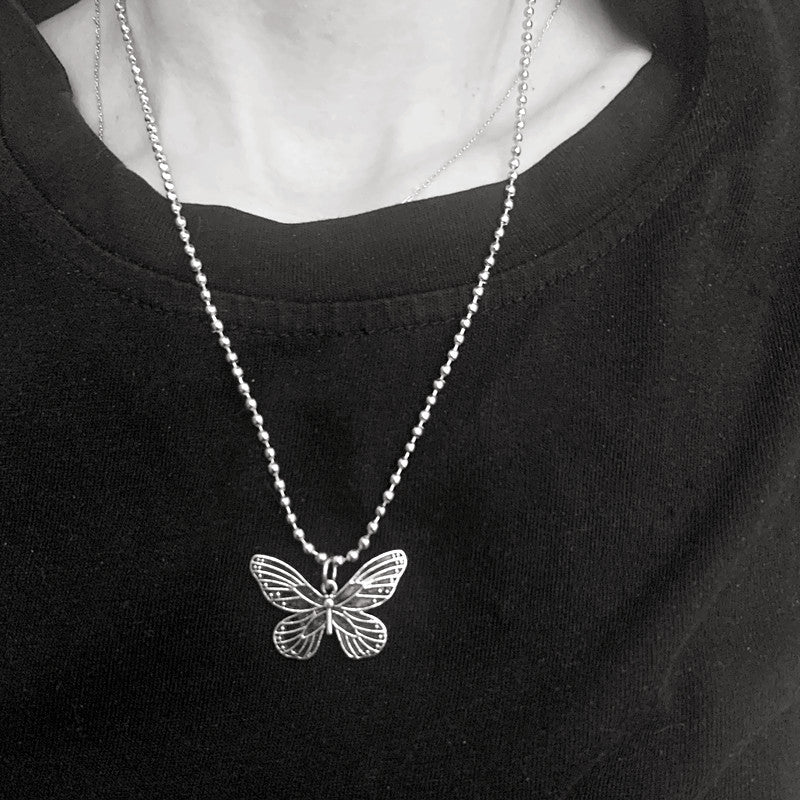 Butterfly Ball Chain Necklace - YOUAREMYPOISON