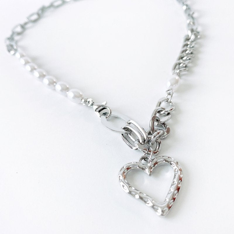 Heart Frame Chain Necklace - YOUAREMYPOISON