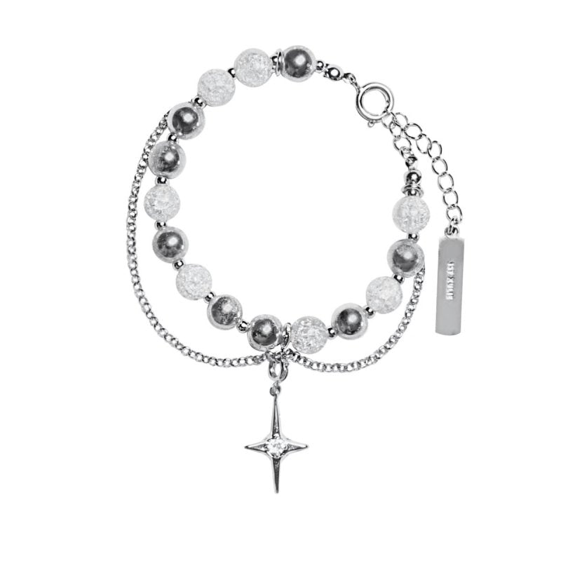 Bead chain bracelet Silver