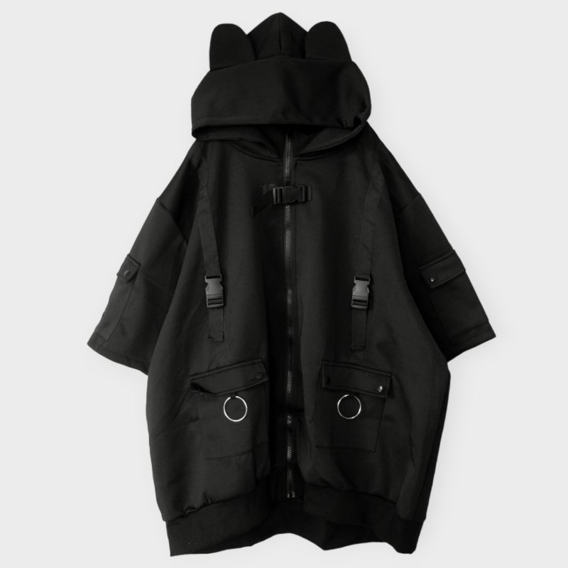 ACDC Rag Cyber __PUNK Modeling Jacket Short Sleeve Ver Black