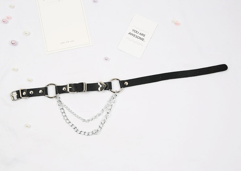 Belt Ring Chain Choker - YOUAREMYPOISON